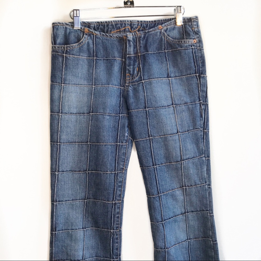 RARE 7 For All Mankind Quilted Patchwork Jeans - Picture 5 of 8
